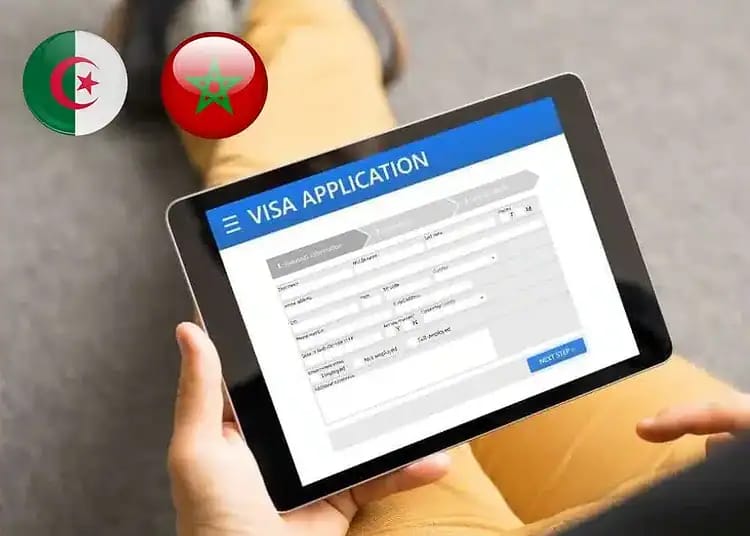 Formulaire de demande de visa sur tablette pour Algériens et Marocains.