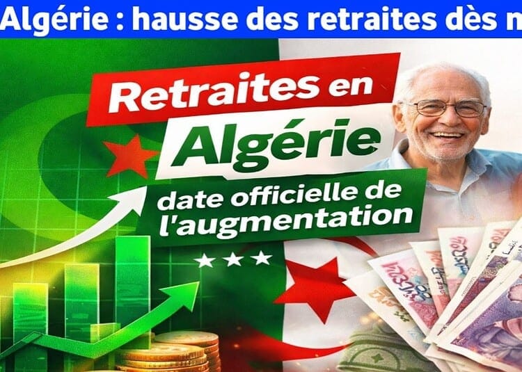 Algérie : Pensions de retraite augmentées dès mai 2026 Pensionnés algériens souriants avec des billets de banque.