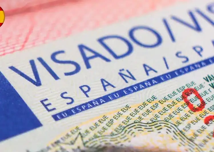 Visa Schengen Espagne avec drapeaux Algérie et Espagne.