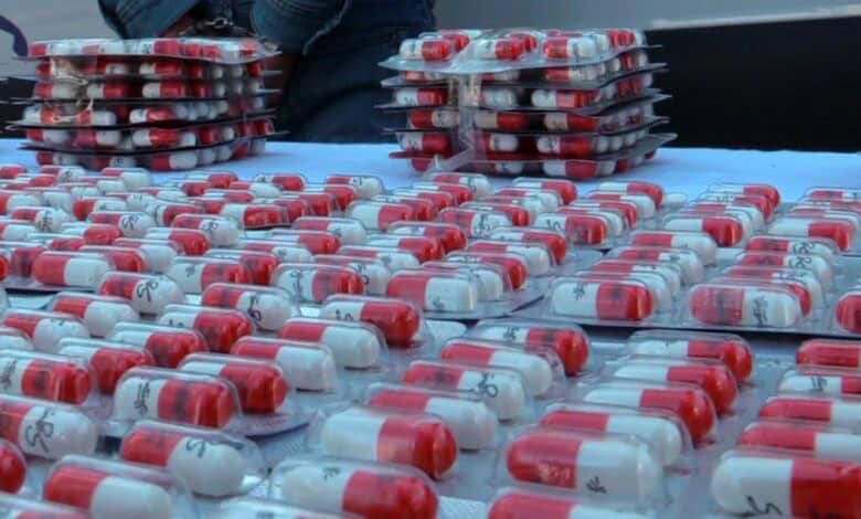 Pilules stupéfiantes saisies à l'aéroport d'Alger.