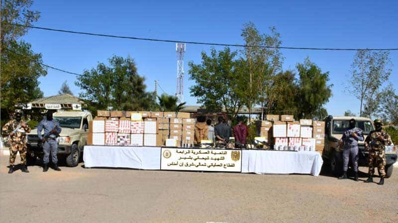 Saisie record de psychotropes par la police en Algérie.